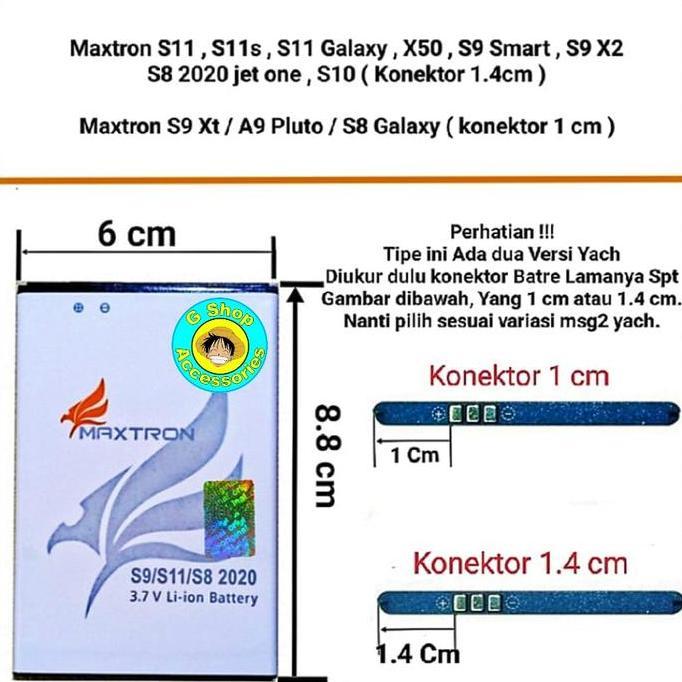Baterai Original Maxtron S11 X50 S11S S9 Smart S9 X2 S8 2020 Jet One