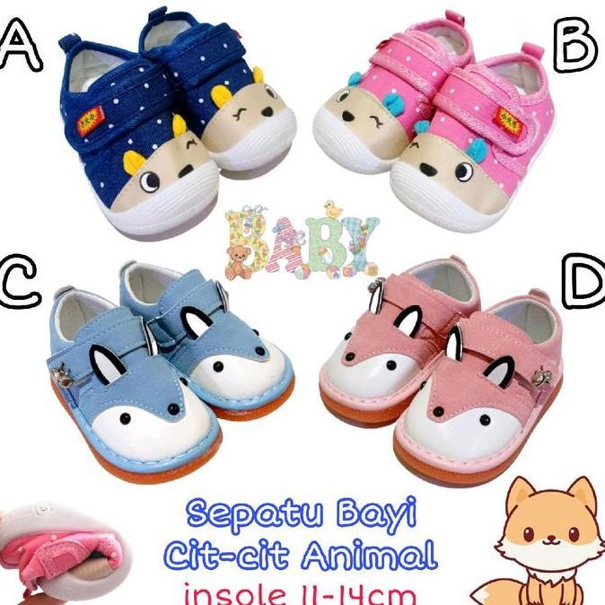 SEPATU BAYI CIT CIT LAKI PEREMPUAN ANIMAL BISA BUNYI