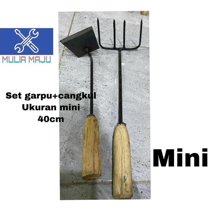 SET GARPU +CANGKUL KECIL MINI /garpu dan cangkul kecil