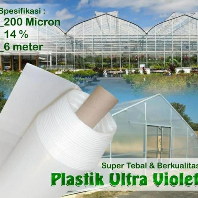 Plastik UV Lebar 6 Meter 14% 200 Micron 1 Roll