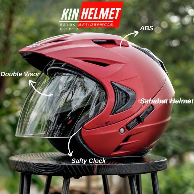 Gratis Ongkir Premium Jpx Original Helm Half Face Double Visor Ink T1 Premium Jp8 Dewasa Sni Kaca Be