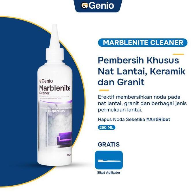 BERKUALITAS New Genio Marblenite Cleaner - Cairan Pembersih Nat, Granit, Vinyl, Keramik, Stainless R