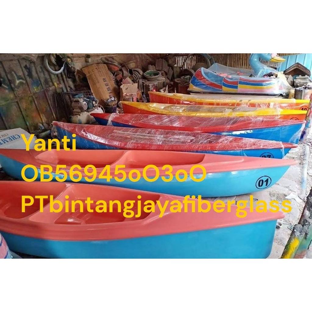 perahu kano duble,sampan dayung,perahu kano bahan fiber,sampan dayung,kano fiber