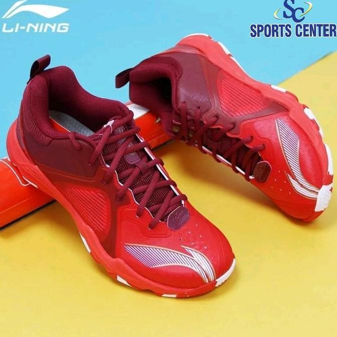 SIAPKIRIM NEW Sepatu Badminton Lining Ranger VI / Ranger 6 Lite AYTS-012 Red READY STOCK