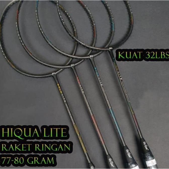 Raket Badminton HIQUA HI-QUA LITE GOLD/CHAMO/BLUE/RED LITE RINGAN 5U