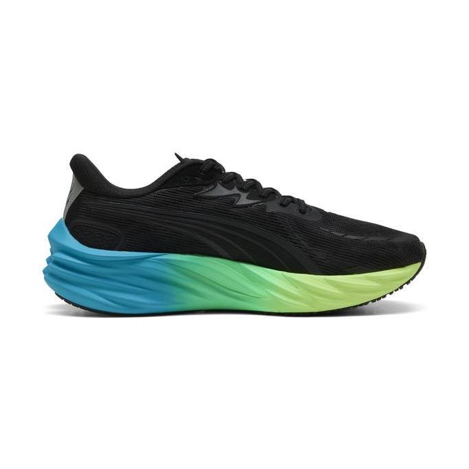 Puma Sepatu Lari Velocity Nitro 4 Pria Black-Speed Blue