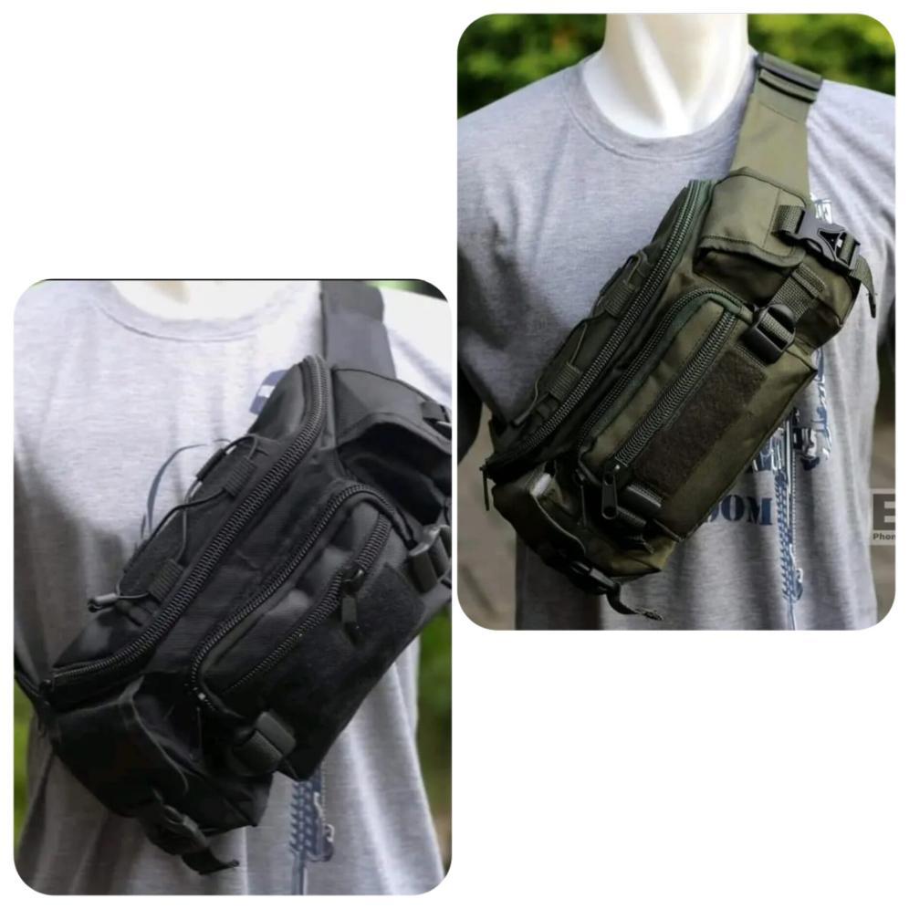hot sale waistbag pria tactical army tas pria tas dada bisa cod