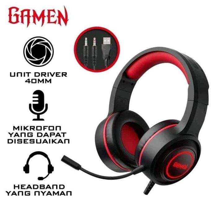 Hf Bando Gamen Gh100 Headset Gaming With Microphone Terbaik