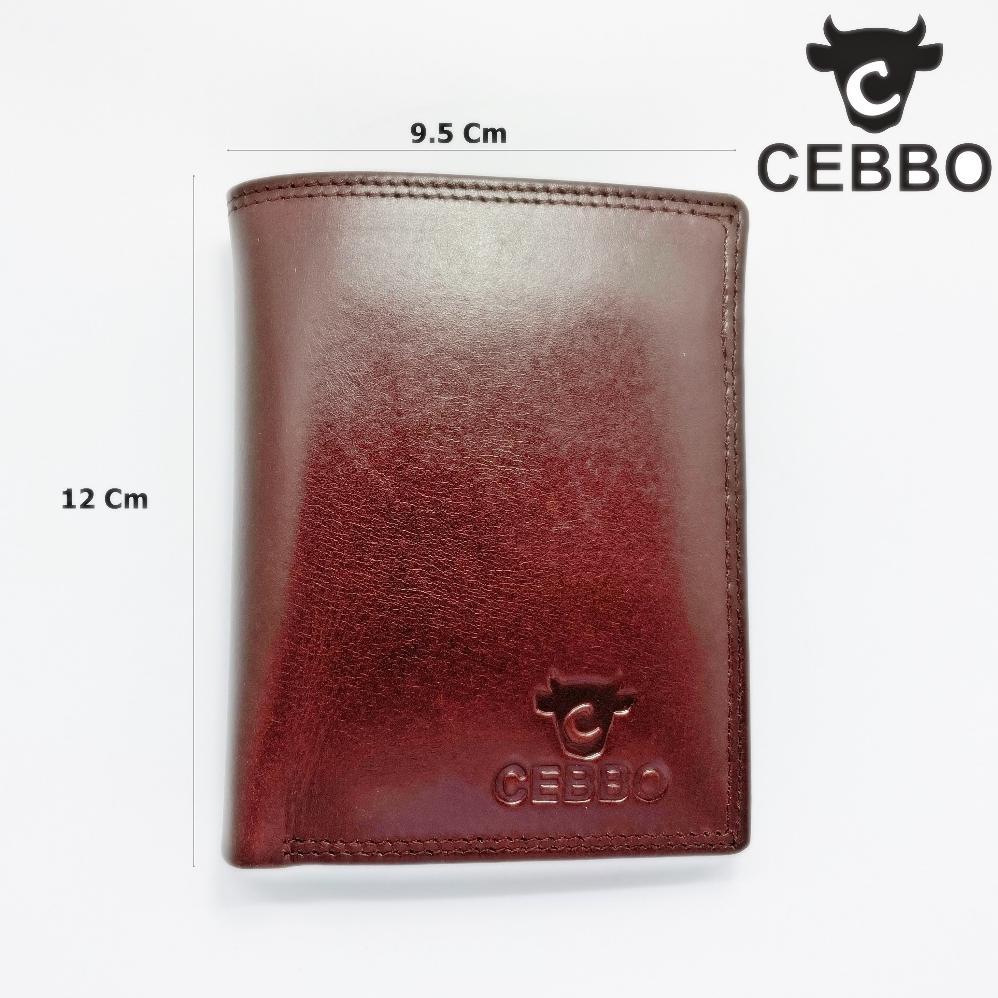 Hot Deals Cebbo Dompet Kulit Asli Dompet Pria Model Lipat 3 Dompet Model Berdiri