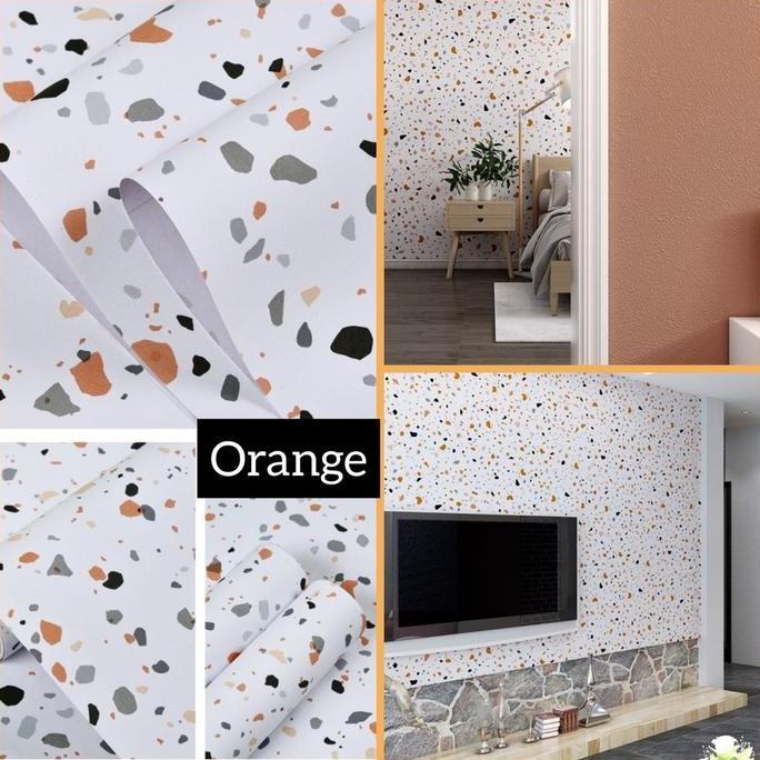 Wallpaper LEBAR 60cm Motif Mozaik Wall Paper Stiker Sticker Setiker Dinding Dekorasi Rumah Tembok Ru