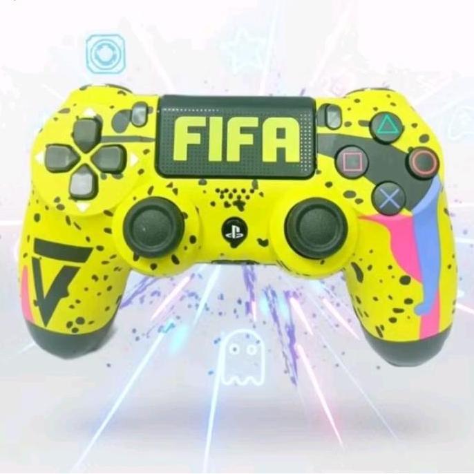 Stik Ps4 Lightbar Premium Bisa Untuk Pc + Kabel Usb Joystick Best Seller