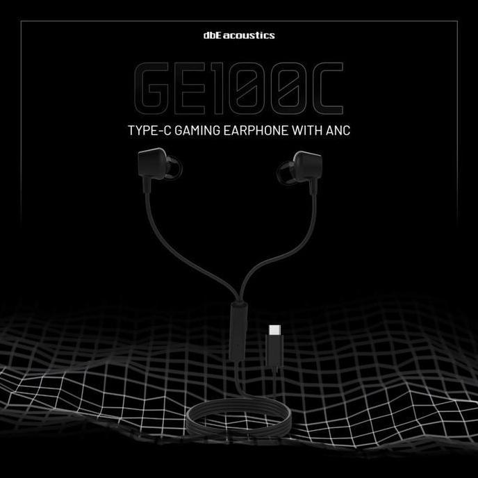 Dbe Ge100C Type C Anc Gaming Earphone With Microphone Ddbe100C Hemat