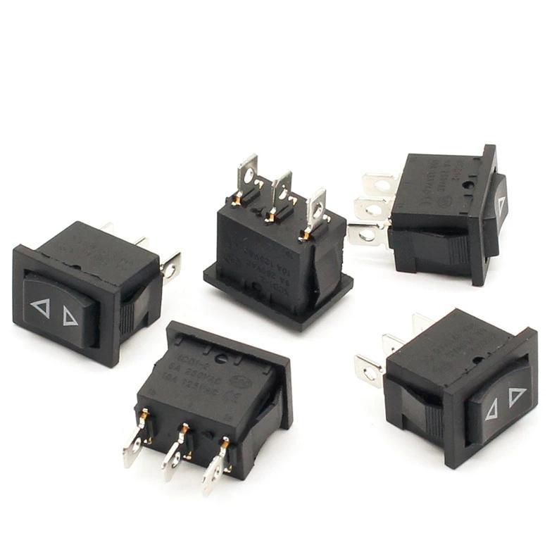 5pcs Rocker switch Momentary (ON)-OFF-(ON) 3pins