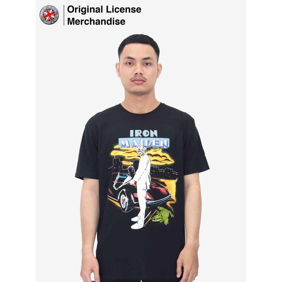 Kaos Baju Tshirt Dewasa Metal Musik IRON MAIDEN Original Vice Is Nice