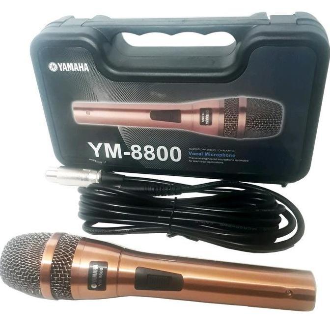 mikrofon YAMAHA YM-8800 mic kabel free koper terlaris
