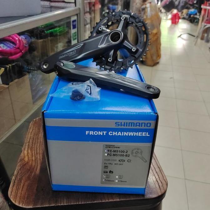 Crank 2 Speed Shimano Deore Fc-M5100-2 Double Original Box Crank Mtb Deore M5100