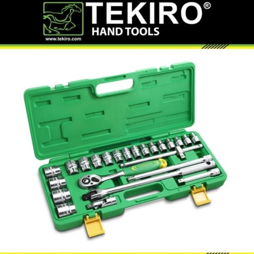 TEKIRO KUNCI SOK SET TEKIRO 8-32MM 24 PCS  6PT/ KUNCI SOCKET / TEKIRO MATA SOCK SET 24 PCS