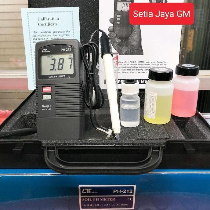 LUTRON PH-212 SOIL PH METER - ALAT UKUR PH TANAH, DAGING, CREAM, MAKANAN ORIGINAL DAN TERPERCAYA
