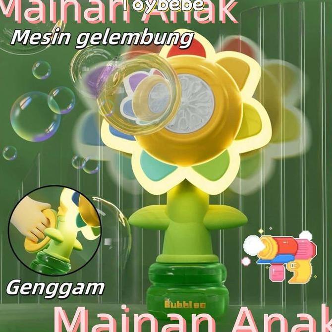 Berkualitas Bunga Matahari Bubble Mesin Semprot Air Mainan Anak Toys Anak Laki Games Hadiah Pesta Ul