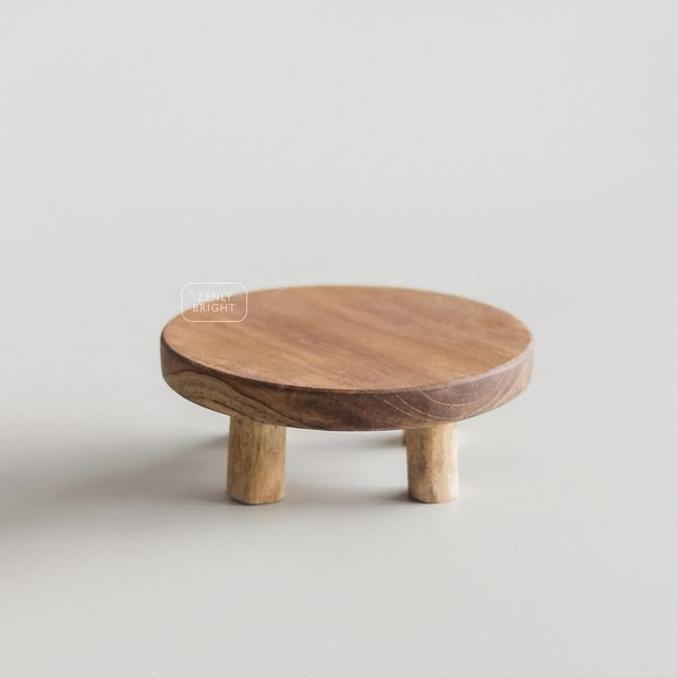 TALENAN BULAT KAKI 3 | TALENAN BULAT ALAMI | TALENAN BULAT KAYU JATI KODE 289