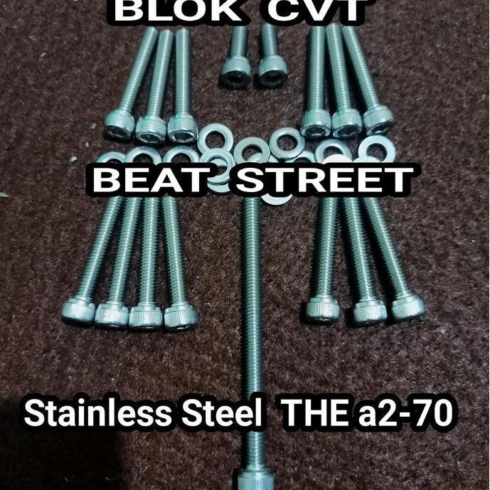 Baut Bak Cvt Beat Street Stainless