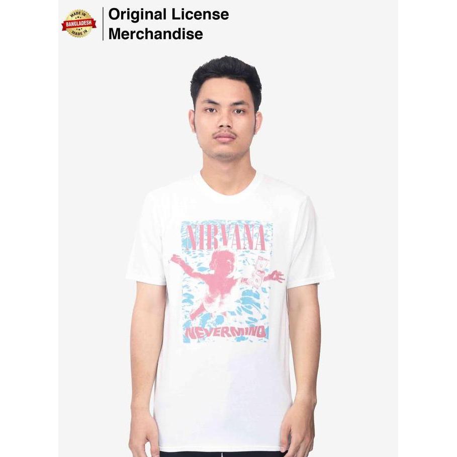 Kaos Baju Pria Unisex Band Musik NIRVANA Original Nevermind Underwater