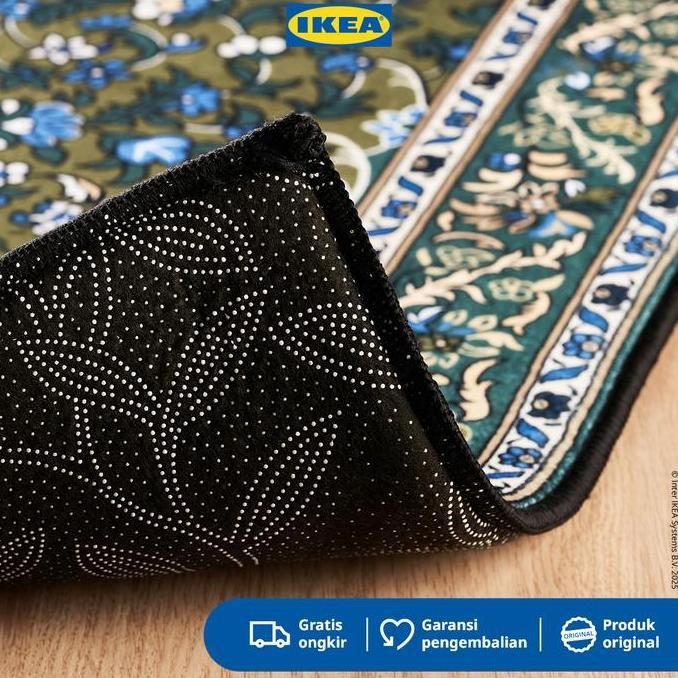IKEA SHUFU Karpet Kecil Minimalis Hijau 75x115cm