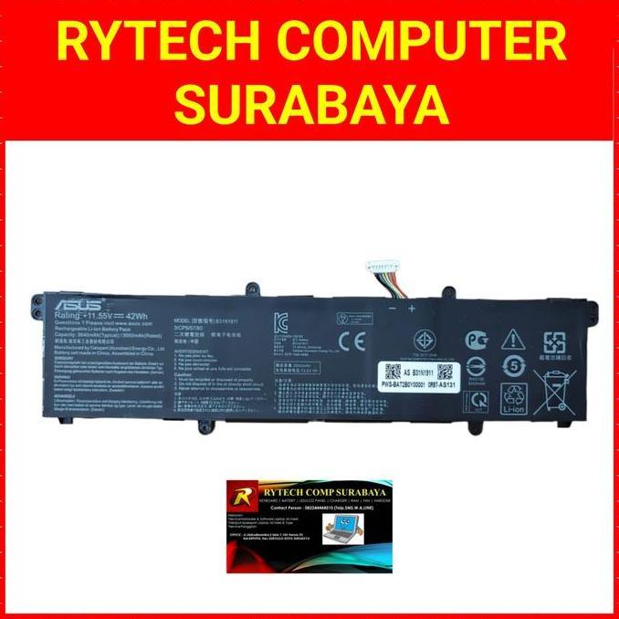 Original Baterai Asus TM420 TM420U TM420UA TM420I TM420IA B31N1911