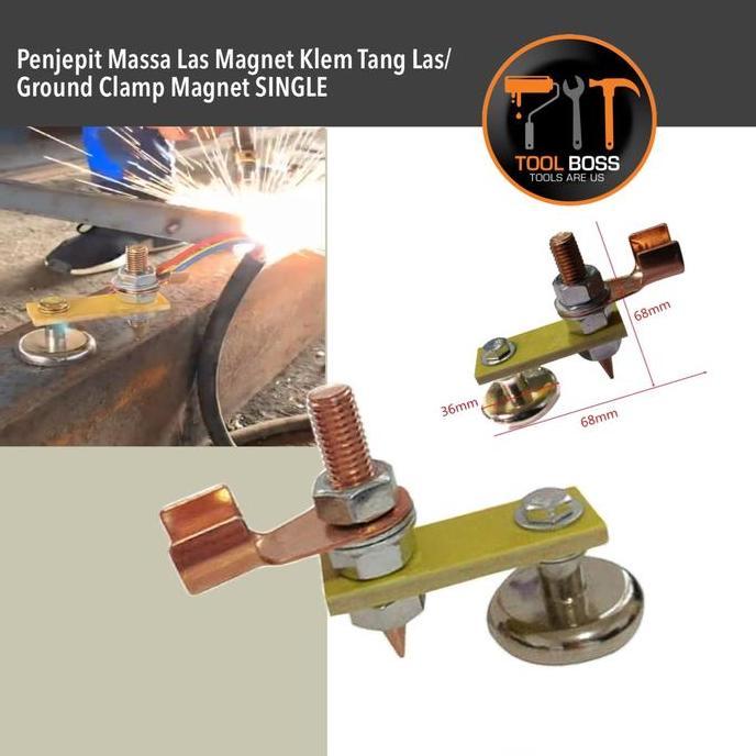 ZZASSHOOPPS78 - ALAT PENJEPIT MASA LAS MAGNET - KLEM TANG LAS GRUOND CLAMP