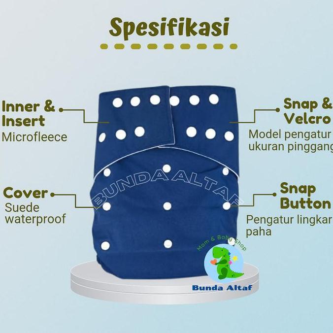 Clodi Lansia / Popok Kain Dewasa Bisa Dicuci Snap dan Perekat [ Bunda Altaf ] Orang Tua SUM