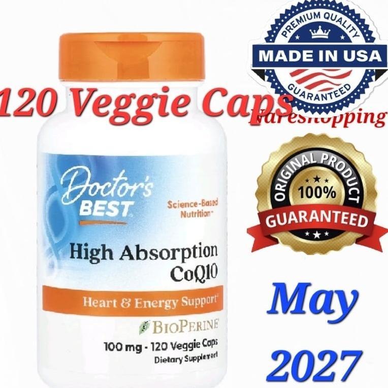 Doctor Best High Absorption Coq10 With Bioperine 120 Capsules Vegans Original