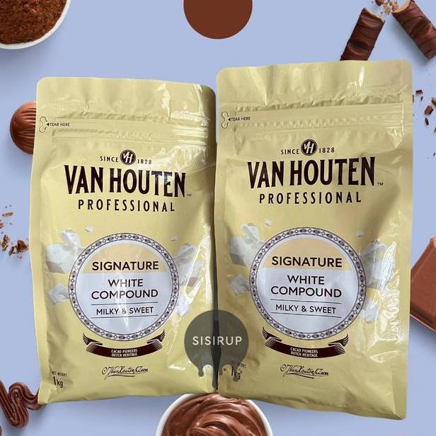 1Kg Vanhouten Professional Compound / Chocolate Van Houten / Van Houten Dark / Milk / White / Barry 