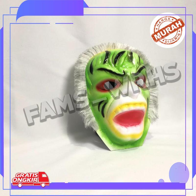 Topeng Hanoman Hijau Spons Topeng Hulk Topeng Anoman Topeng Anak Termurah