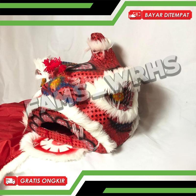 Barongsai Anak Dewasa Bahan Karton Tebal Kokoh Barongsai Kedip Harga Promo