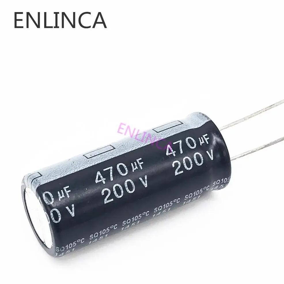 2pcs/lot 200v  470UF 200v 470UF aluminum electrolytic capacitor size 18*40 20%