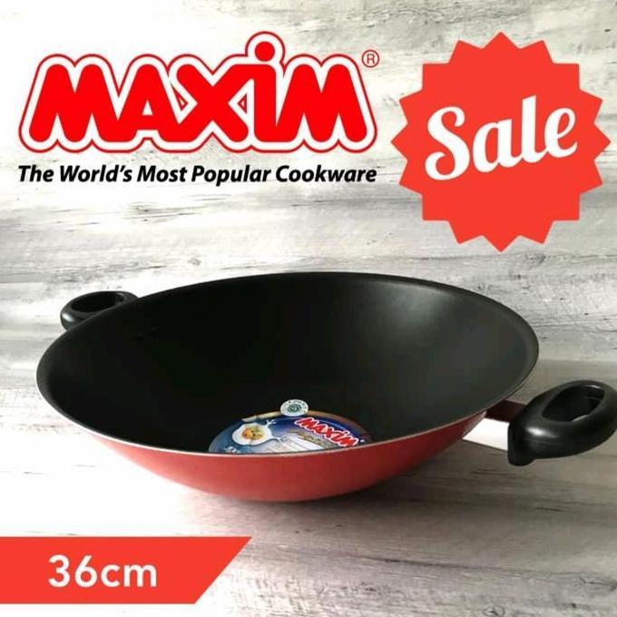 promo WAJAN TEFLON MAXIM 36CM/PENGGORENGAN TEFLON MAXIM 36CM/KUALI TEFLON terlaris