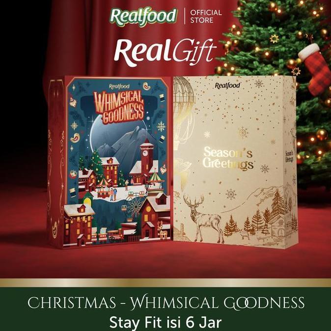 GIFT Realfood Christmas Hampers Whimsical Goodness l Stay Fit 6 Jar | Hampers Natal