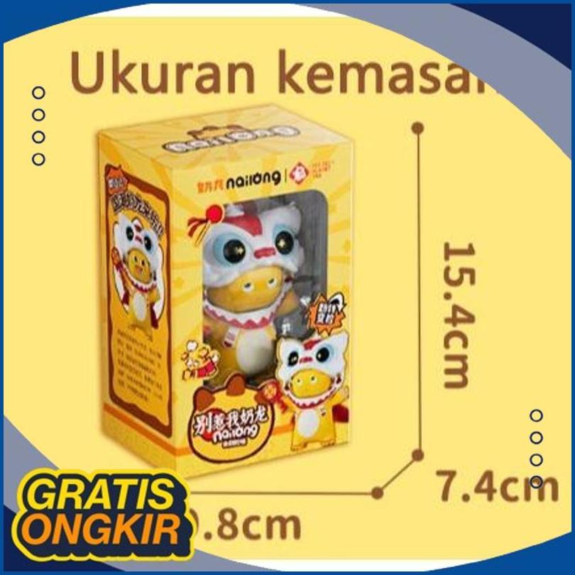 Offer Discount Mainan Dino Kuning Barongsai Nailong Bisa Berubah Wajah / Nailong Dino Kuning Keychai