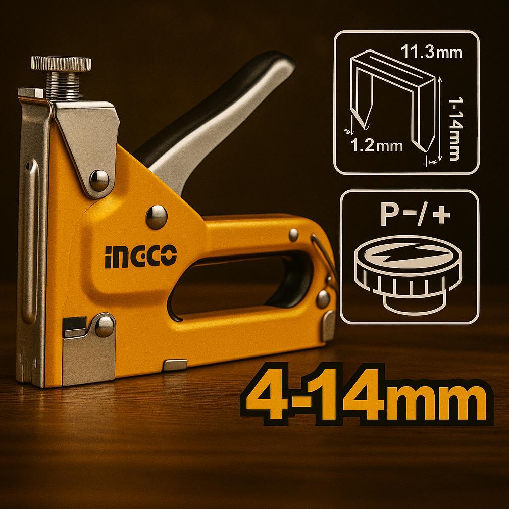 Staples Steples Gun Tembak Jok Motor Staples Gun Tacker INGCO HSG14018