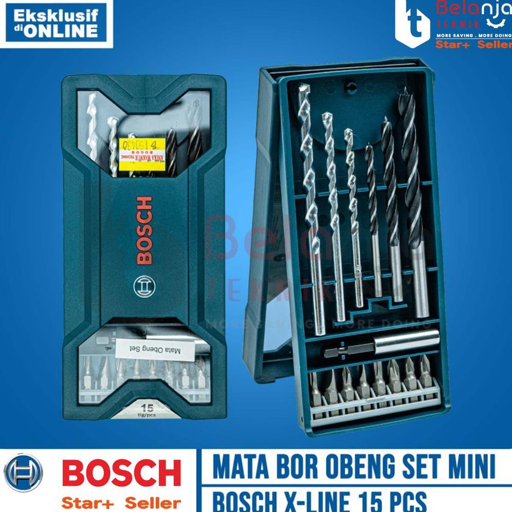 Bosch Mata Bor Obeng Set Mini 15 PCS X LIne Screwdriver Bit Magnetic