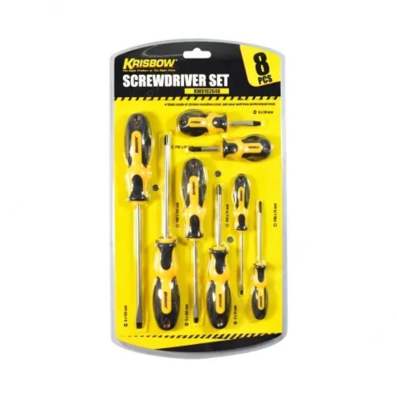 OBENG SATU SET KRISBOW || SCREWDRIVER SET 8PCS KRISBOW  LRSST8