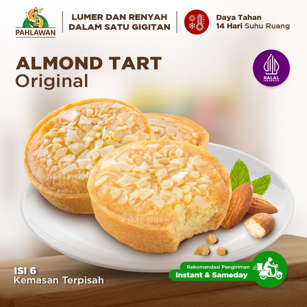 Lapis Kukus Pahlawan Almond Tart Original - 6 Pcs - Oleh-Oleh Khas Surabaya
