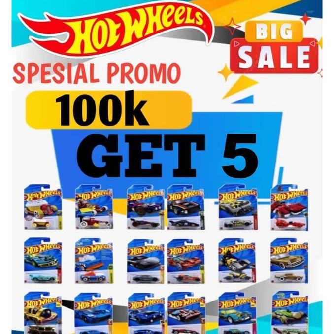 HOTWHEELS MURAH GROSIR LOT TERBARU / HOT WHEELS RANDOM MINIMAL 5PCS Asli