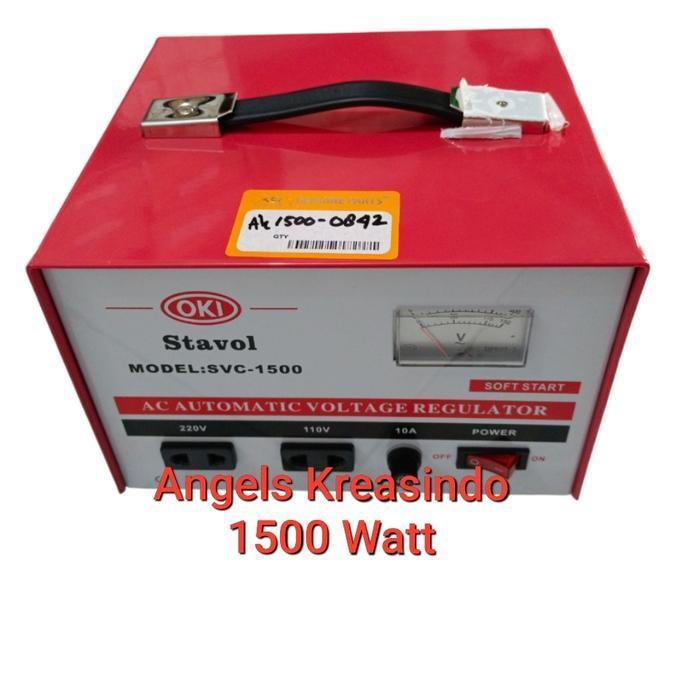 Stabilizer Regulator Listrik Oki 1500 Watt Original Dan Terpercaya
