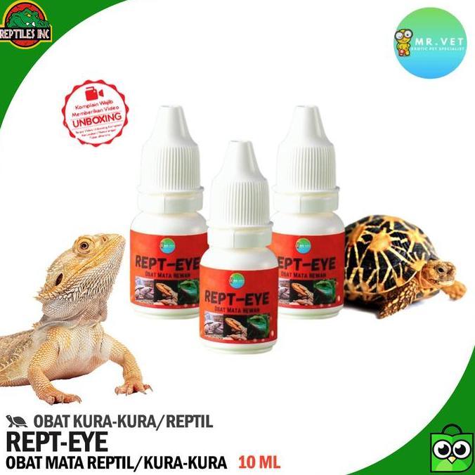 TERMURAH - Rept-Eye Obat Mata Hewan Reptil Torto Sulcata Kura Brazil Iguana BD