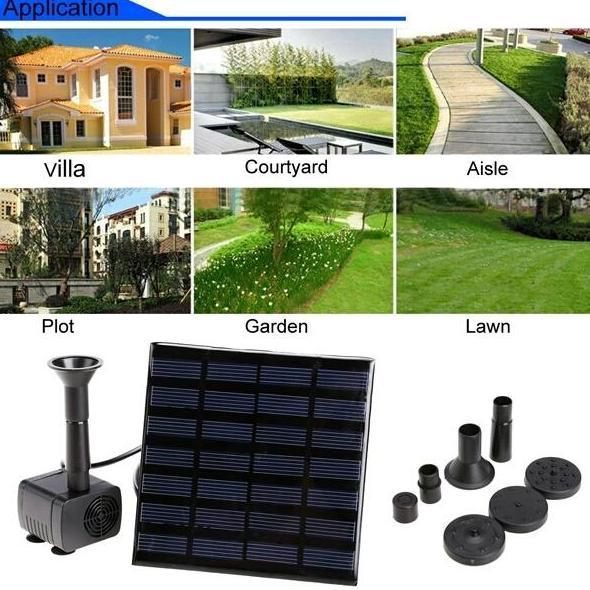 pompa air kolam tenaga matahari/air mancur tenaga surya/solar pump