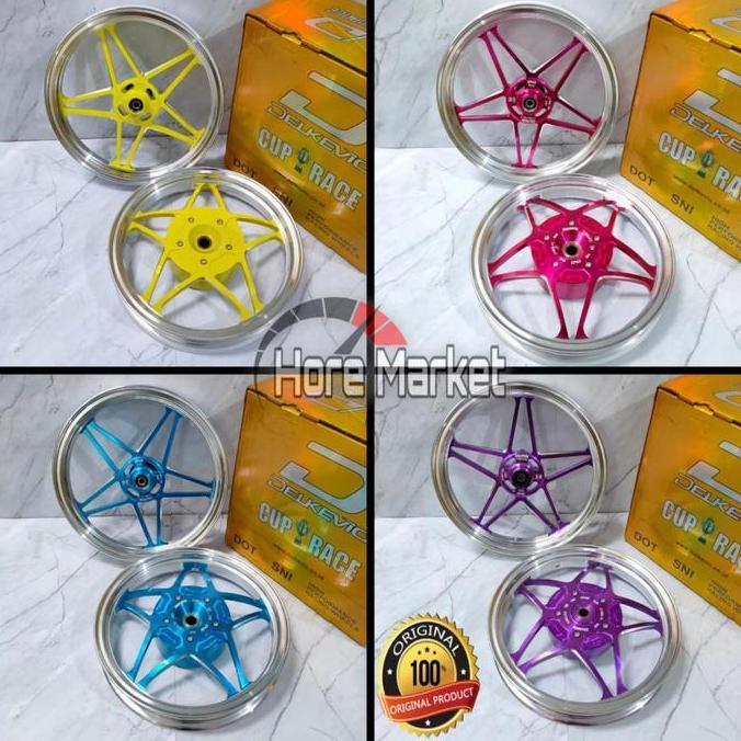 VELG DND DELKEVIC X1 TWO TONE BINTANG VARIO 110 / BEAT / SCOOPY / MIO SPORTY SOUL J / MIO M3 XEON FI