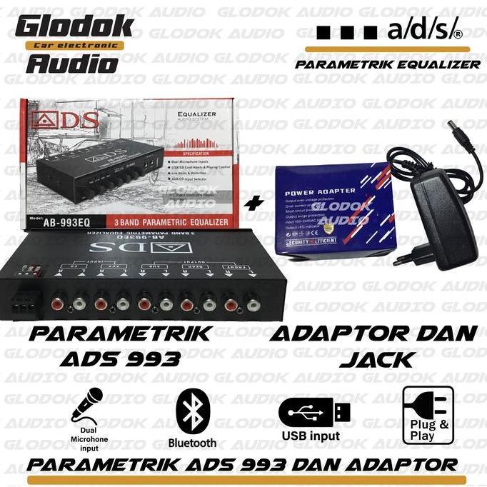 Promo Parametrik / Priem ADS AB 993 EQ Parametrik Equalizer Usb BLUETOOTH Amplifier Adaptor Mixer Di