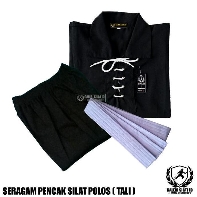 Terbaru Laris, Baju Silat Lengkap Model Tali Polos Tanpa Bet / Logo - Seragam Latihan - Sakral Siswa