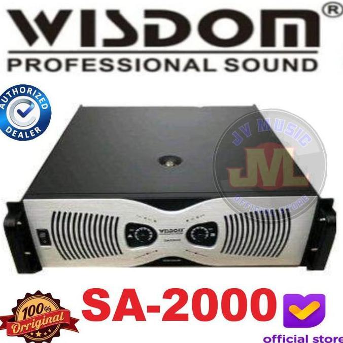 Promo Wisdom SA-2000 2-Channel Power Amplifier Wisdom Sa2000 Diskon